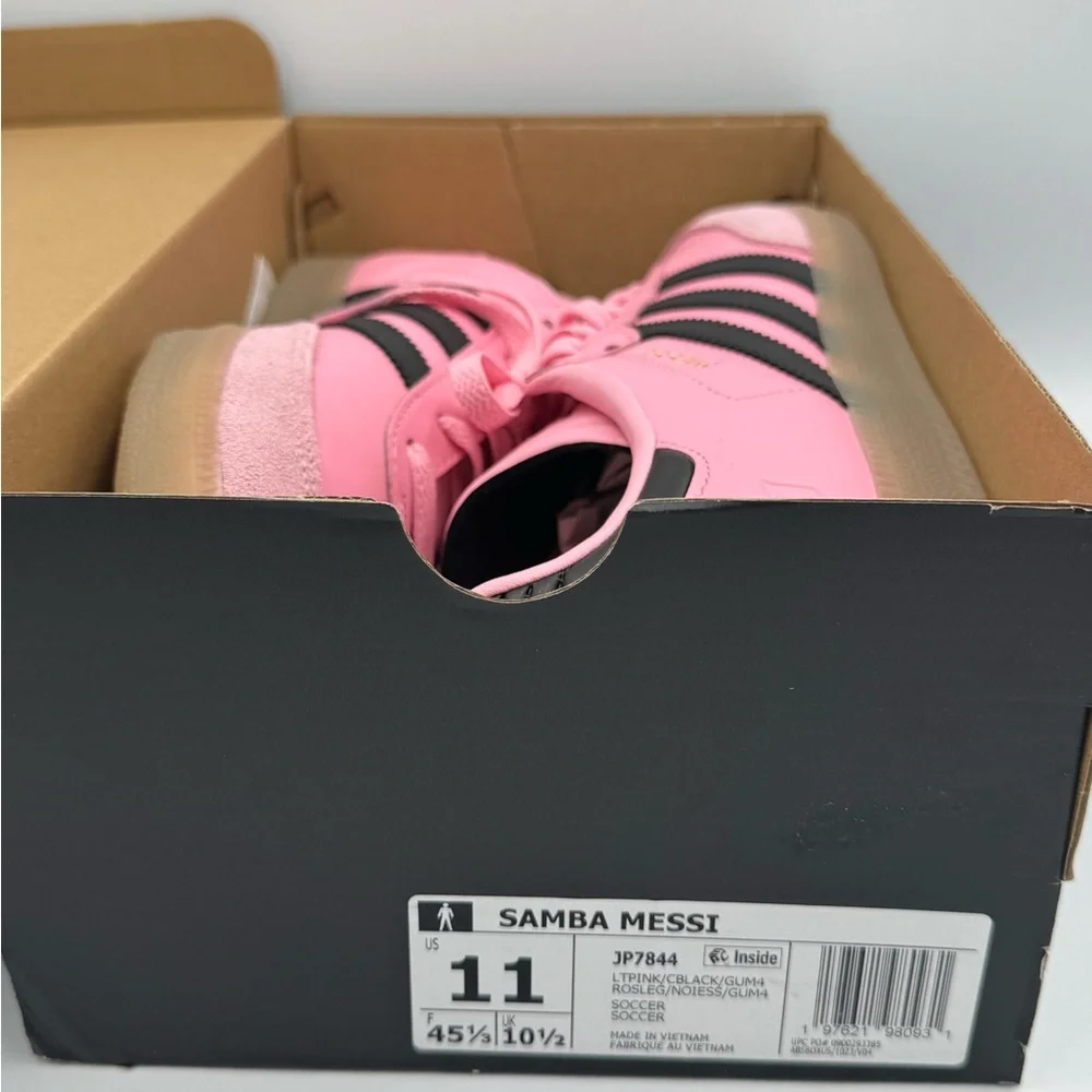 Adidas Samba Messi Pink and Black Men’s 11 new in box - Picture 5 of 8
